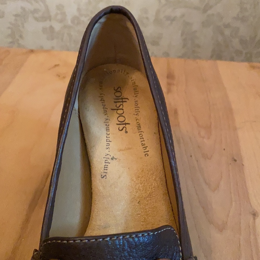 Softspots Brown High Heel Shoe, Size: 8 - Picture 7 of 12